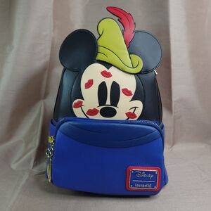 Brave Little Tailor Mickey Mouse Cosplay Mini Loungefly Backpack - NWT